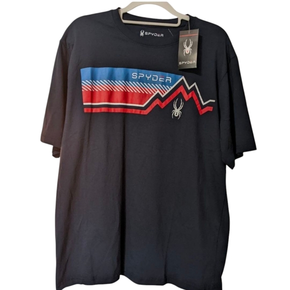 Spyder Black Frontier T-shirt - Picture 1 of 5